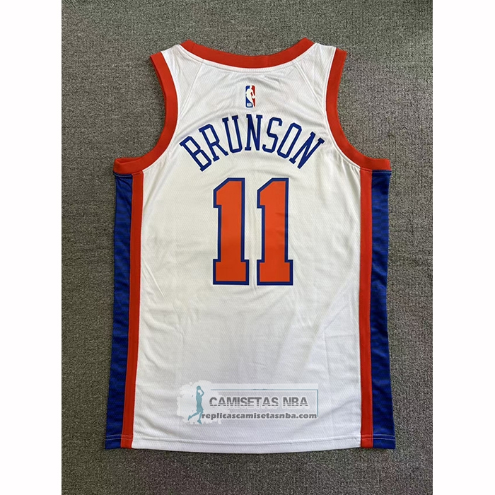 Camiseta New York Knicks Jalen Brunson NO 11 Ciudad 2025-26 Blanco